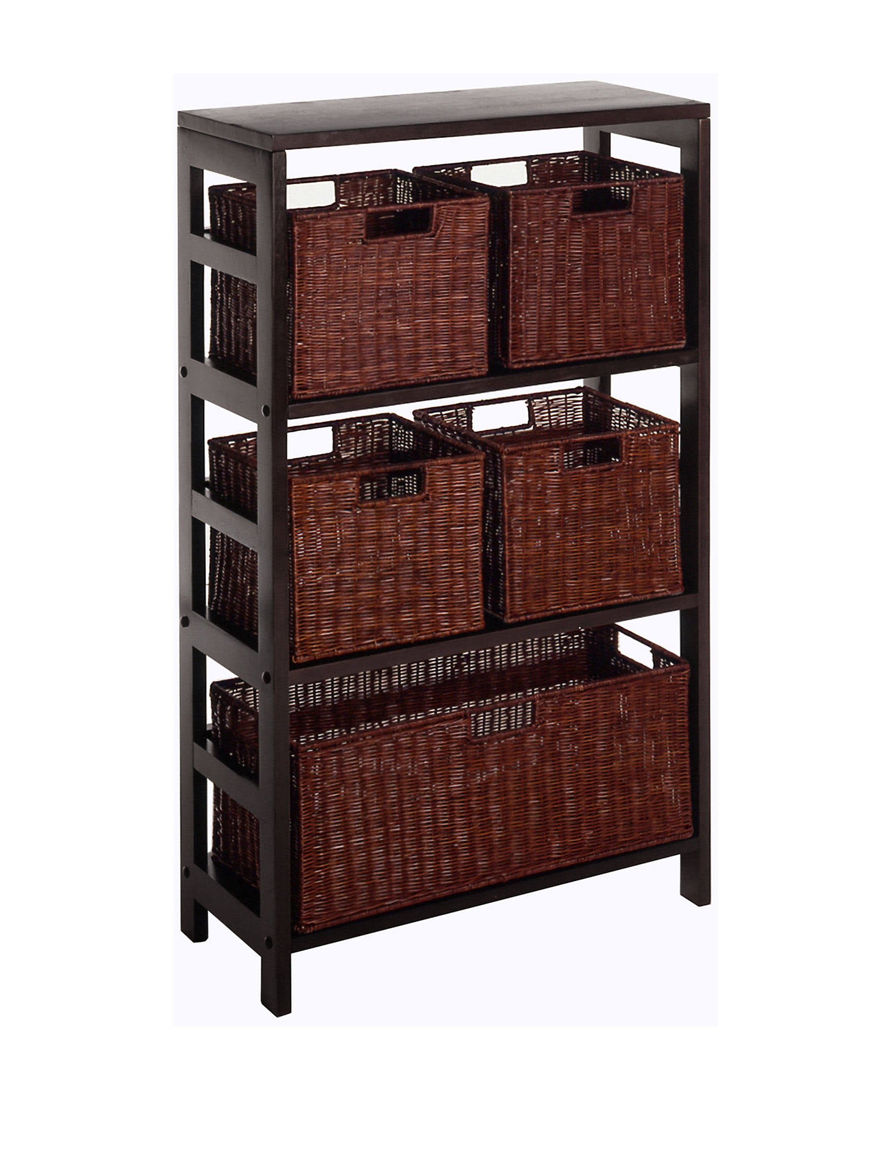 6pc Shelf and Baskets 4 Small 1 Large H363732