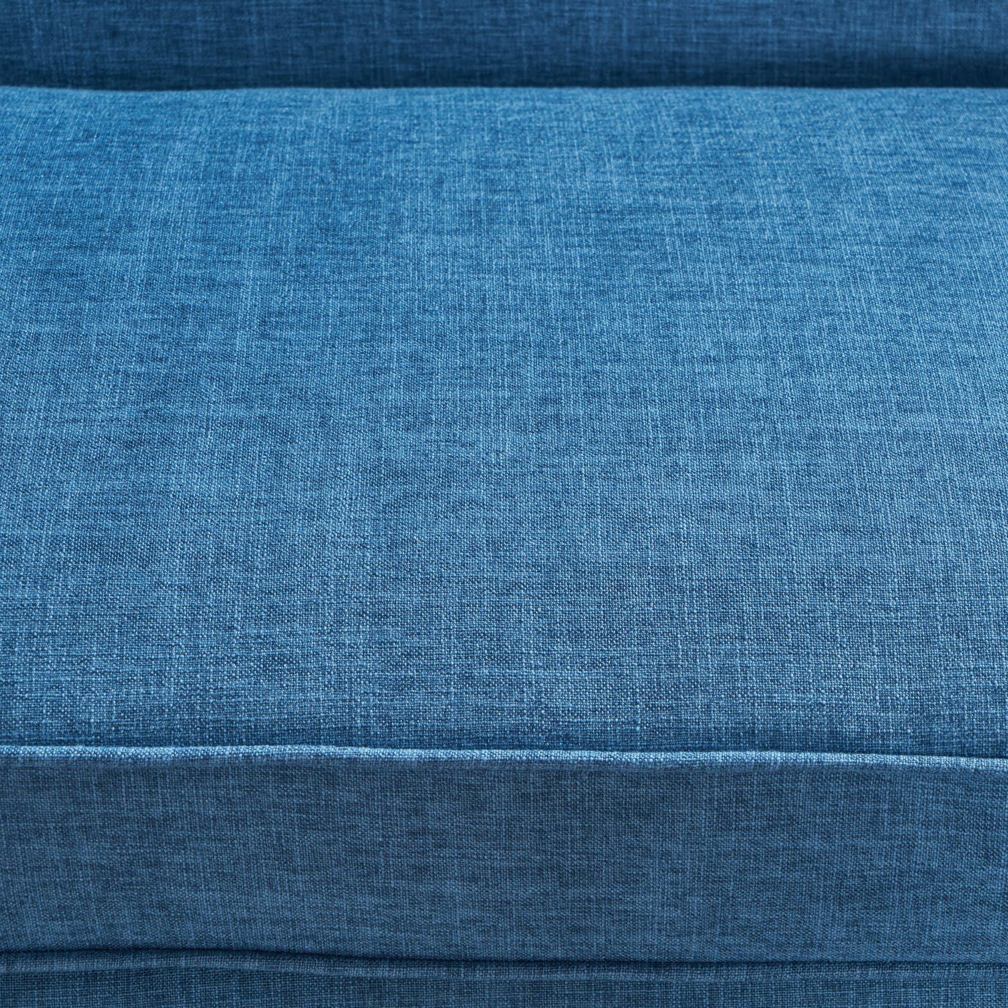 Blue and Brown Contemporary Rectangular Loveseat K921