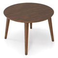 Brown Round Solid Wood Dining Table V38335