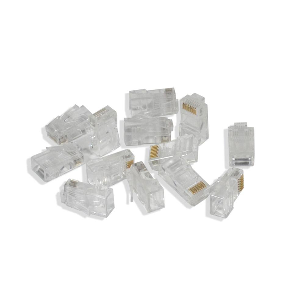 Cat5e UTP Riser CMR Cable 1000ft White RJ45 Crimp Tool 100 Piece Cat5e RJ45 Plugs Kit T328120