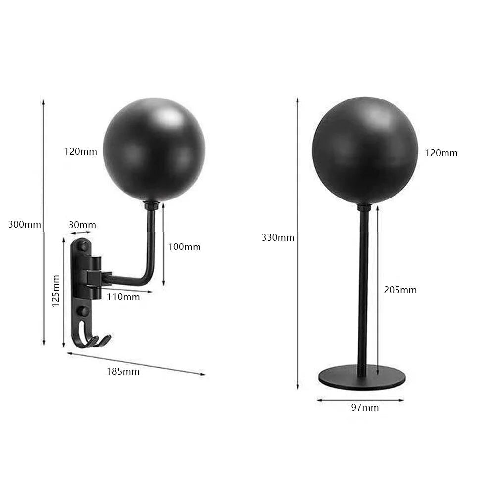 Motorcycle Helmet Holder Metal Hat Storage Rack Floor-Mounted Helmet Hanger Display Stand L57852