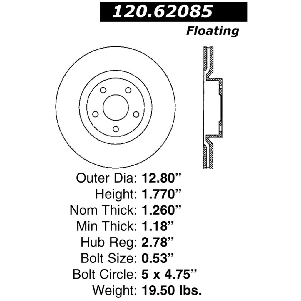 Slotted Brake Rotor A992