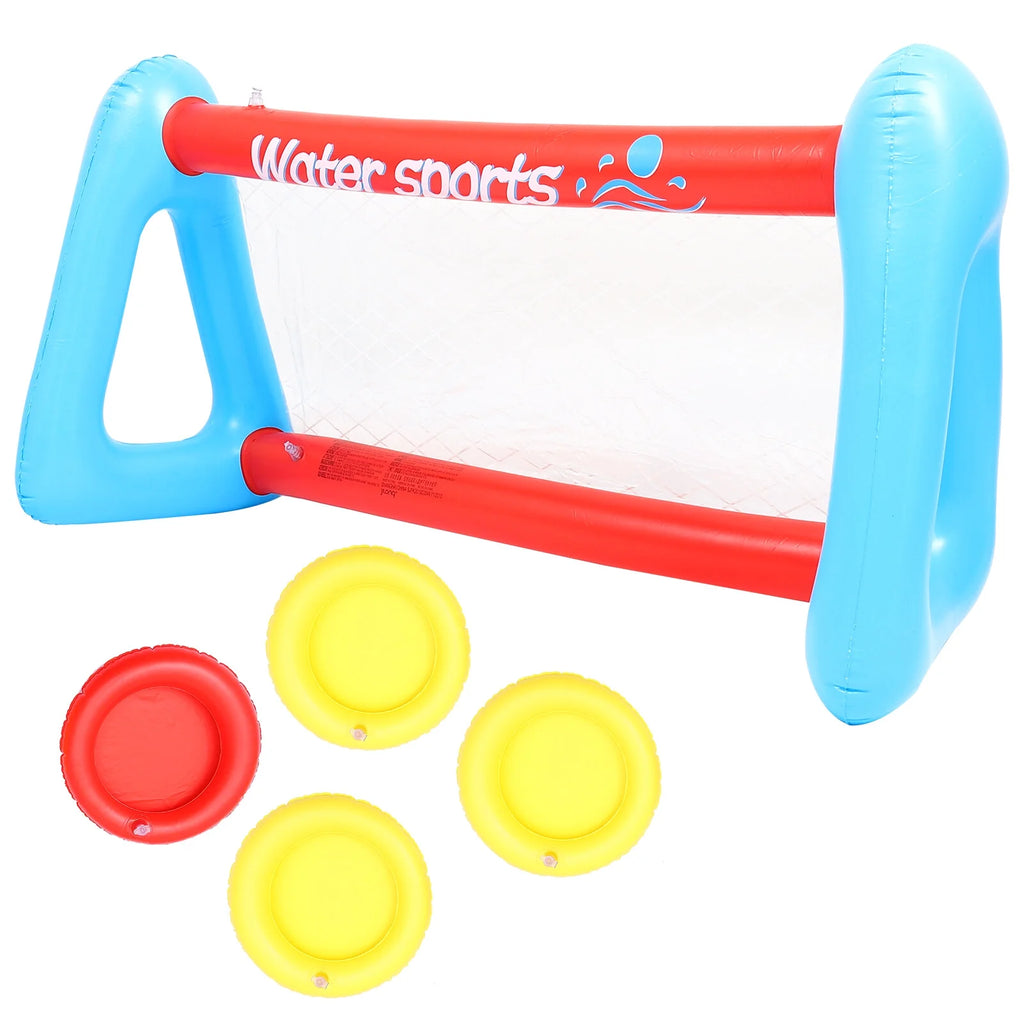 Inflatable Pool Float Set with Volleyball Net and Volleyballs K358612