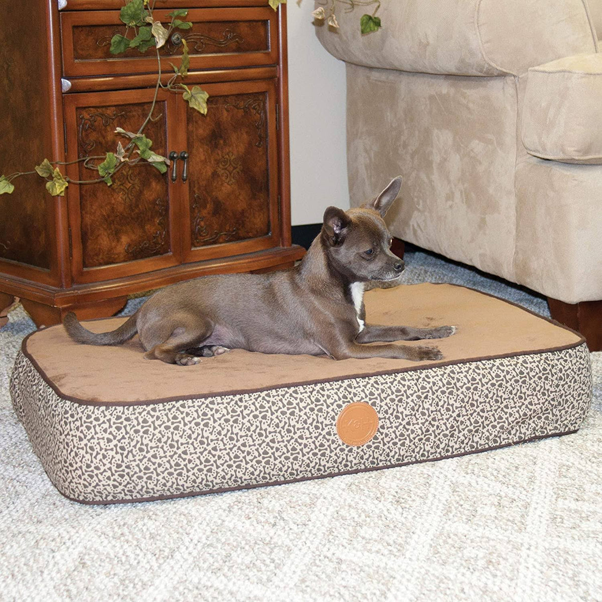 Orthopedic Pet Bed Large Gray D67922