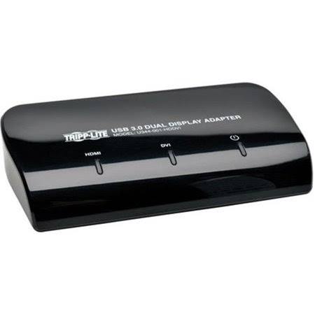 Black USB 3.0 Dual Monitor Video Display Adapter X79482