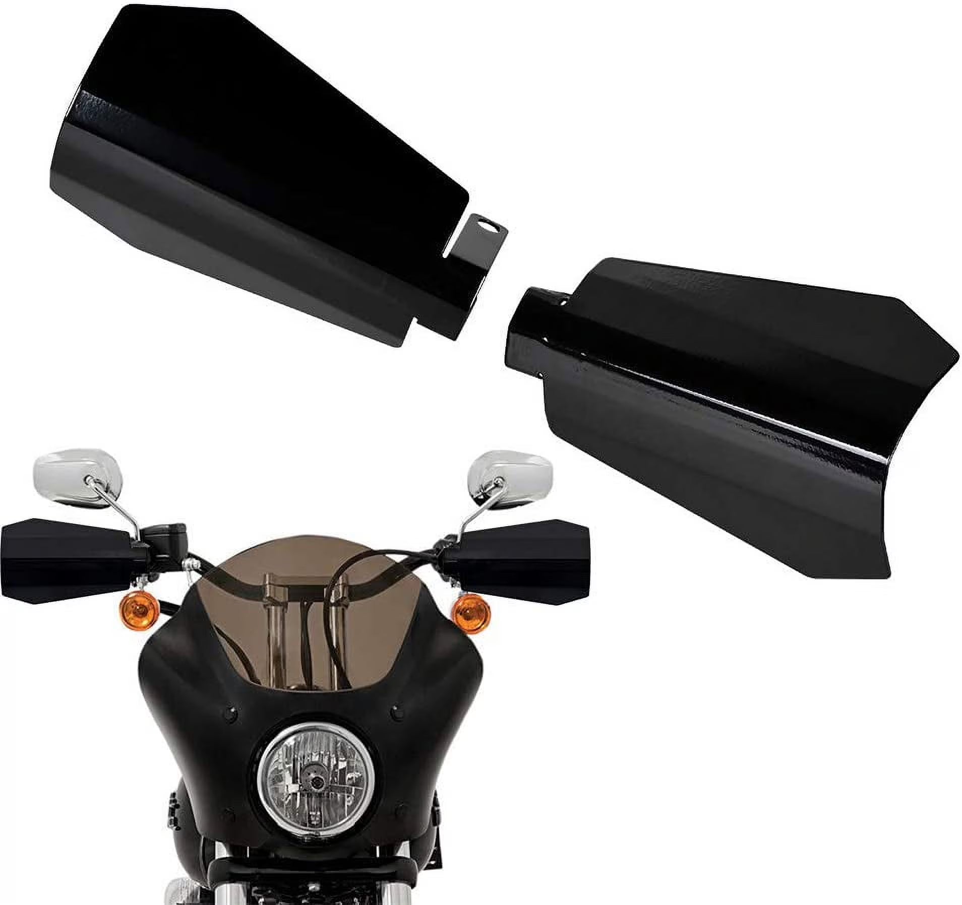 Black Stainless Steel Coffin Cut Hand Guards E32327