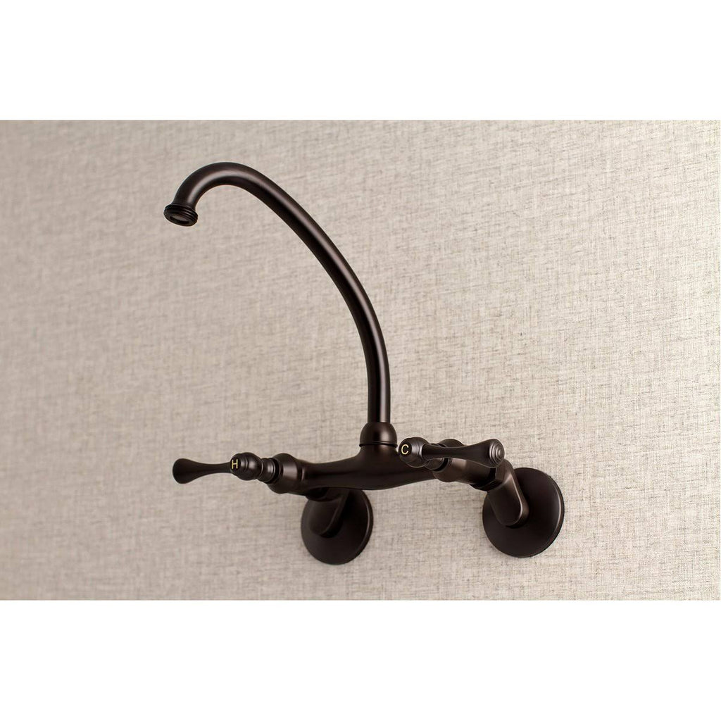 Oil Rubbed Bronze Adjustable Center Wall Mount Laundry Faucet T83709
