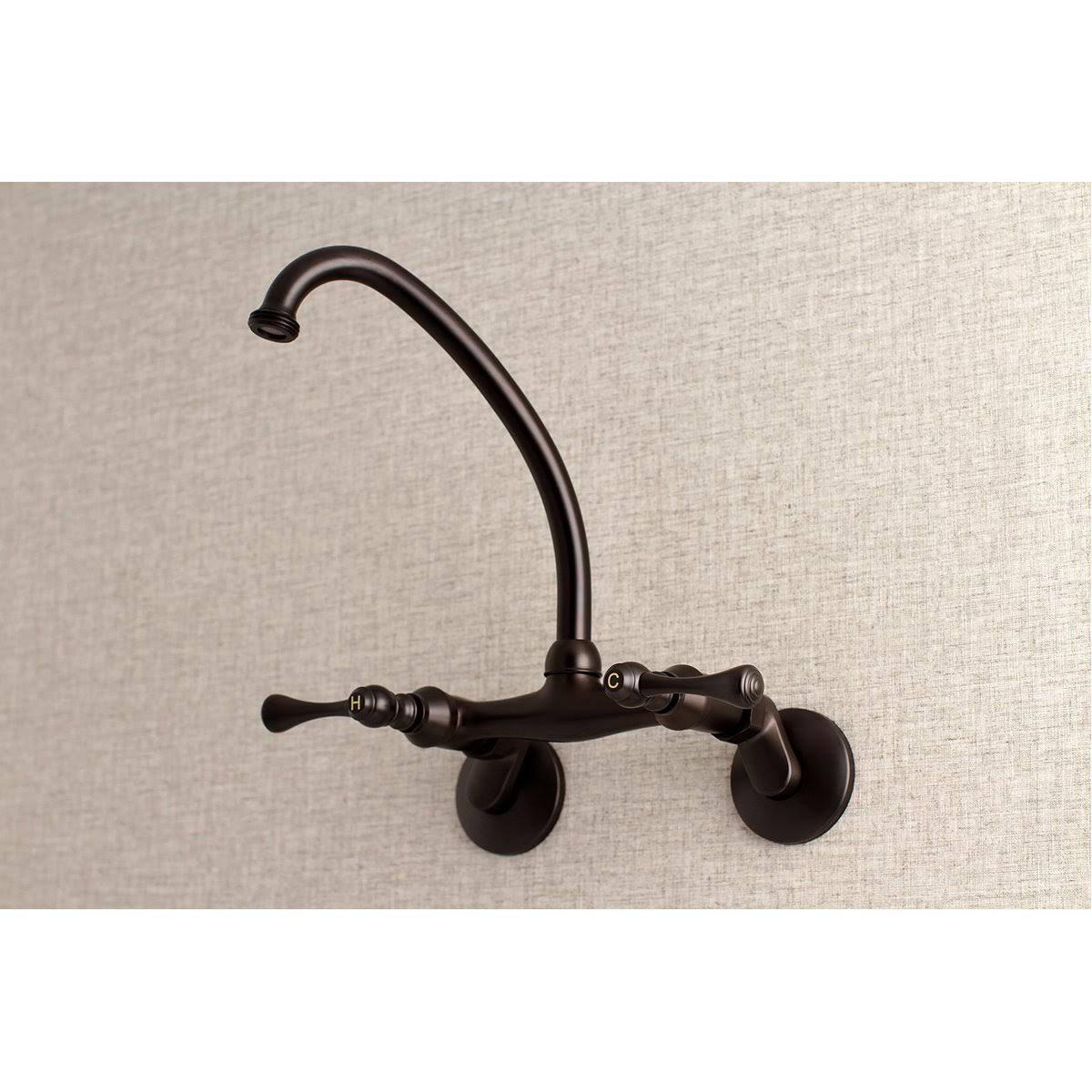 Oil Rubbed Bronze Adjustable Center Wall Mount Laundry Faucet T83709