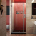 Satin Black Hinged Shower Door W491584