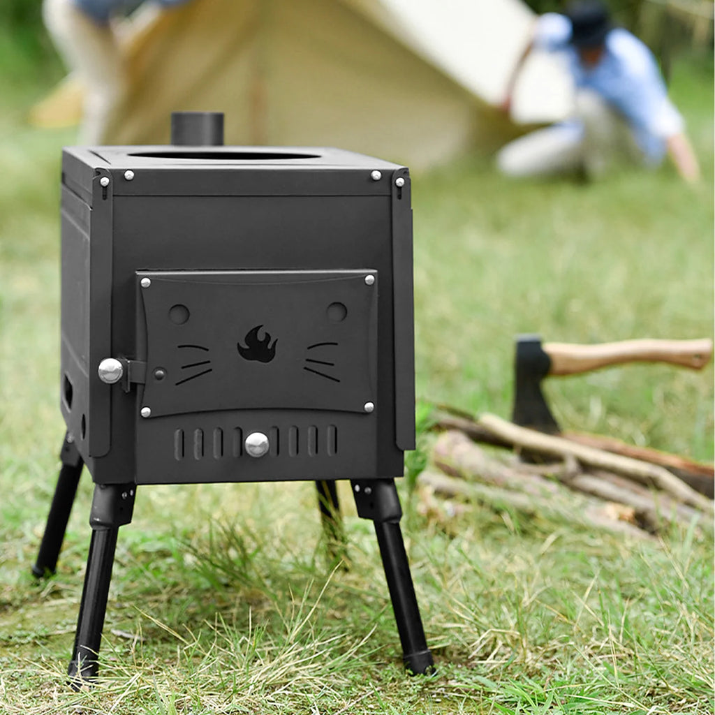 Portable Wood Burning Camp Tent with Chimney E34401