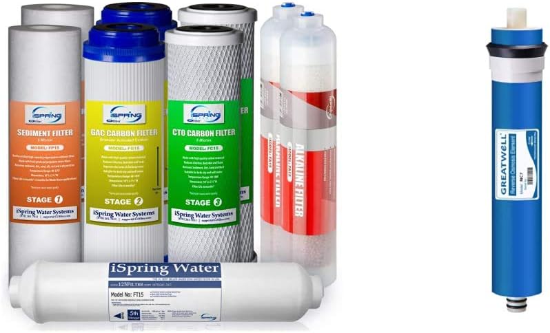 1-Year Reverse Osmosis Water Filter Replacement Cartridge Pack Set A3980
