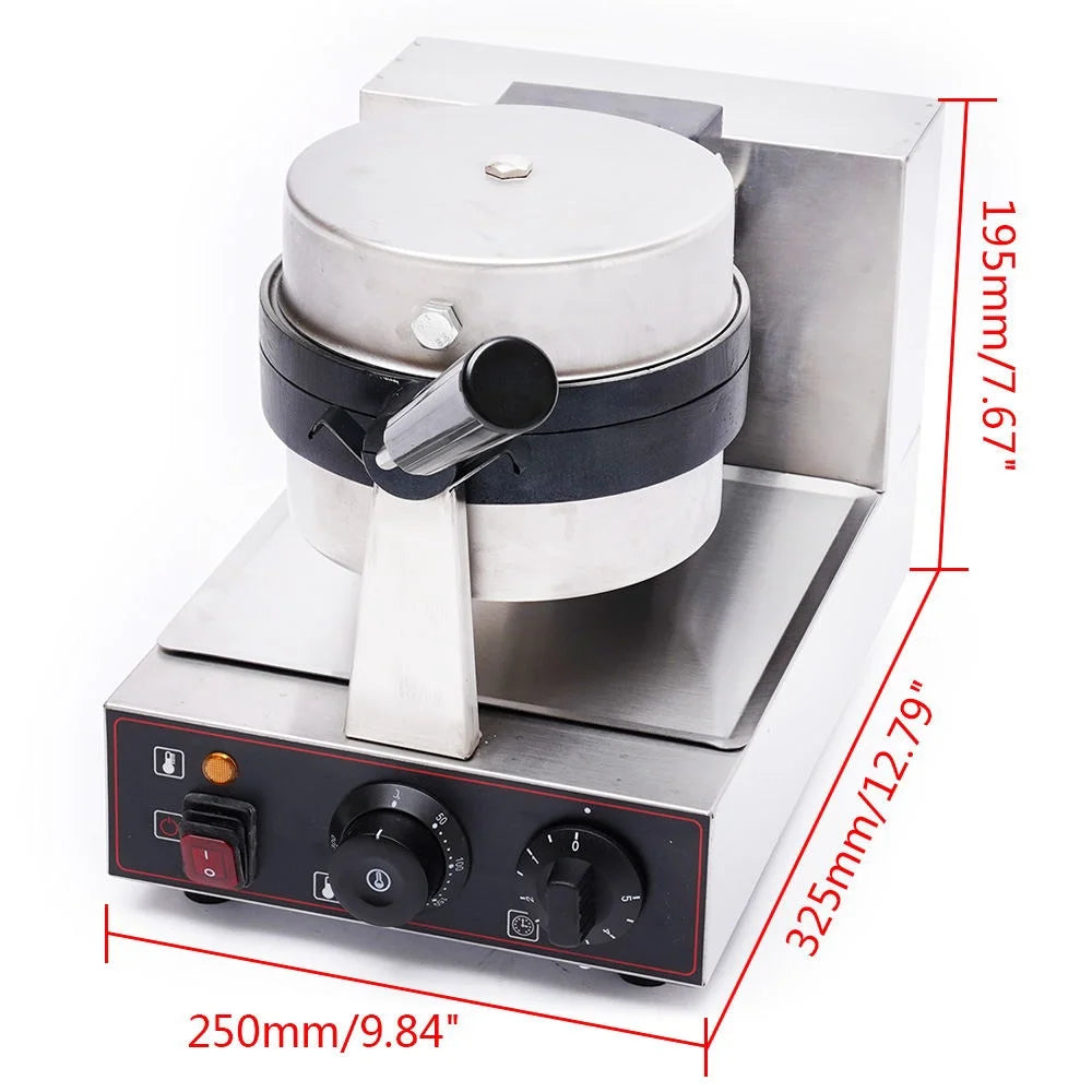 Electric Burger Waffle Maker Non Stick Panini Press Machine 1000W Single Head K92270
