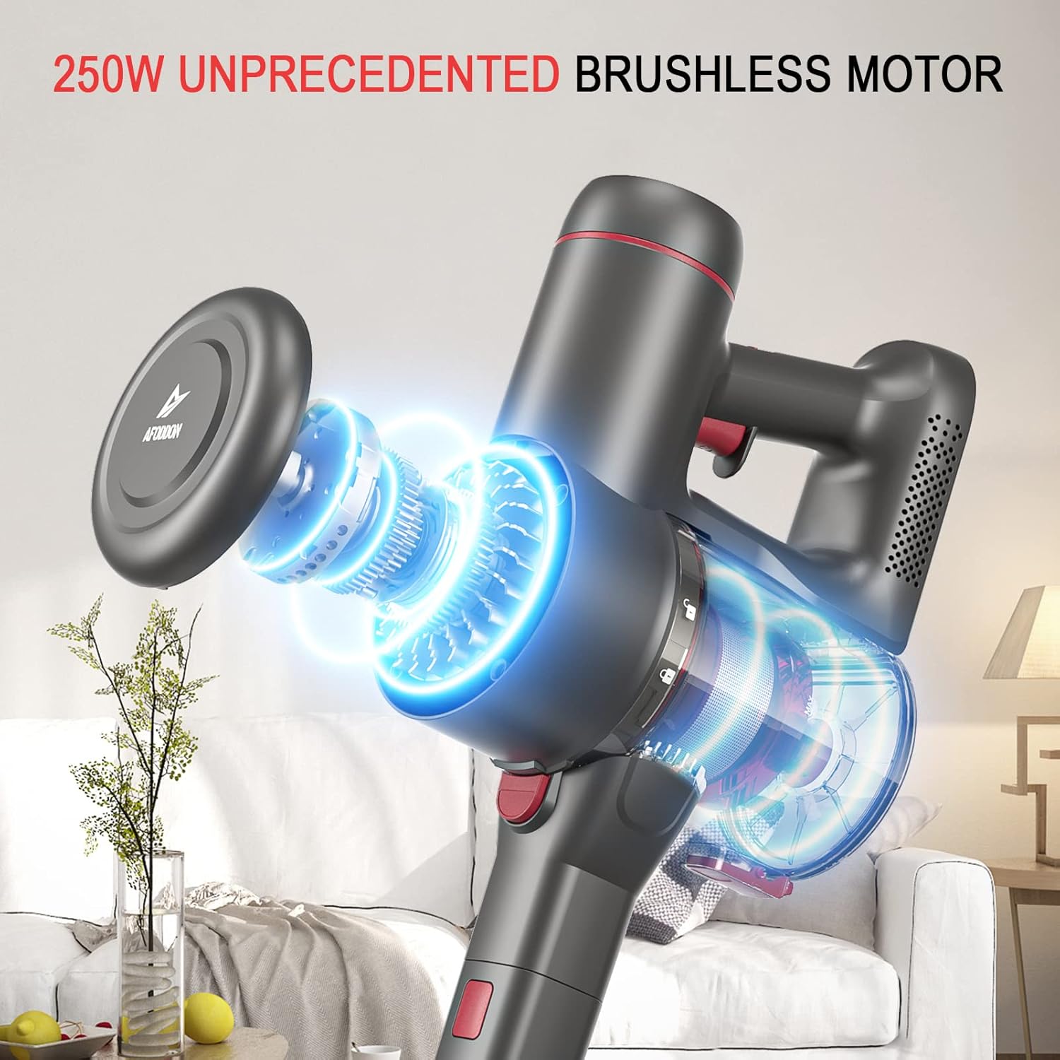 250W 25000PA Stick Vacuum Cleaner with 2200mAh Battery G9126