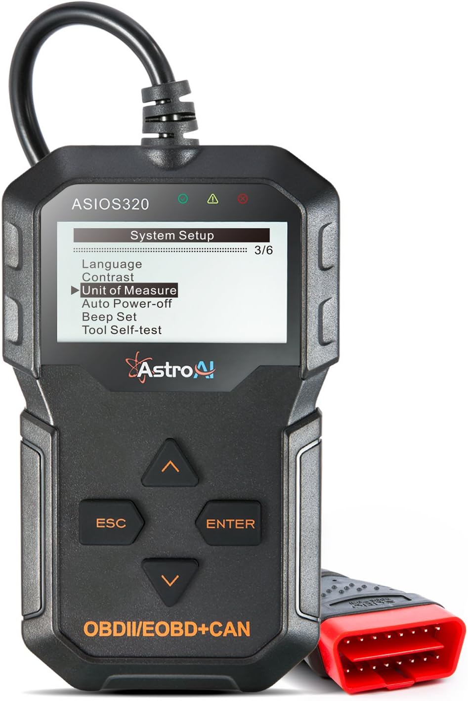 Black OBD2 Scanner Car Diagnostic Tool H406