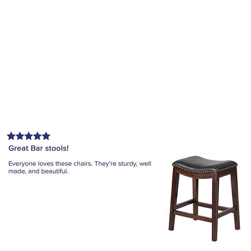 Cappuccino Wood Counter Height Stool J634473
