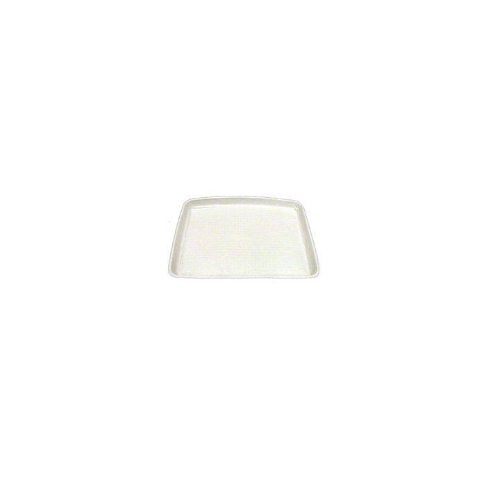 White Molded Fiber Food Trays, 14 x 18, Rectangular, 100/Cart D373865