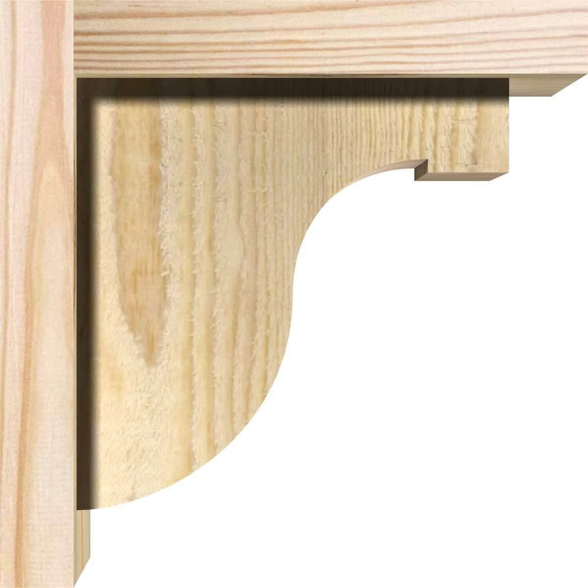 Douglas Fir Corbel with Backplate D825