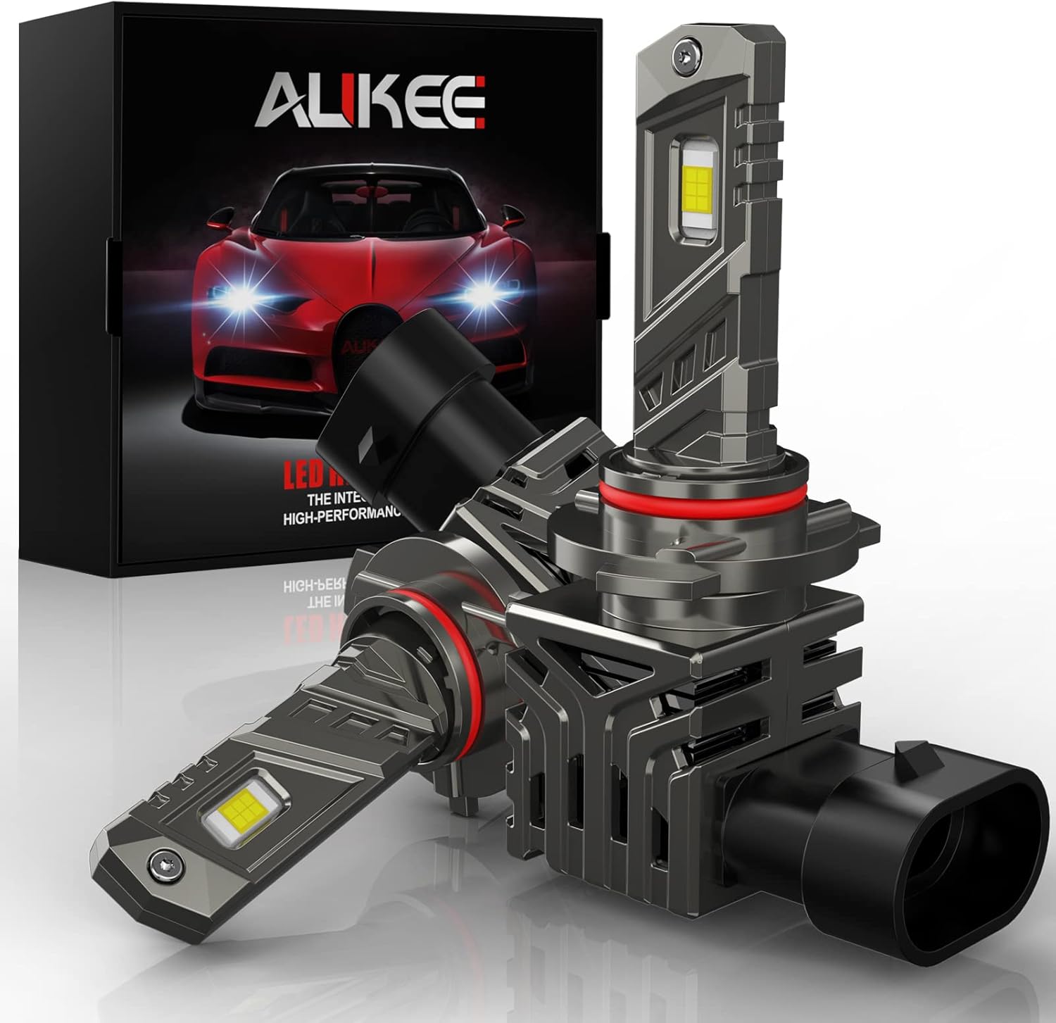 H4 LED Headlight Bulbs 9003 HB2 20000LM 110W 6000K Bright White Pack of 2 F646