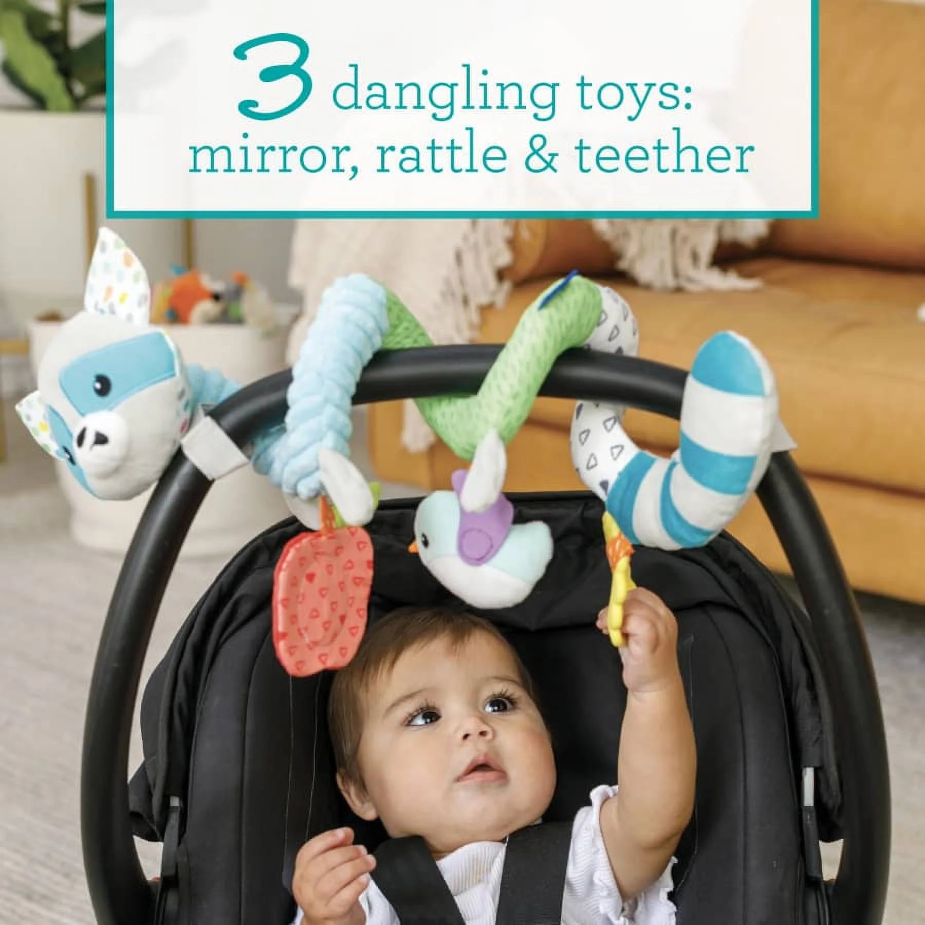 Multicolor Raccoon Activity Toy D5583