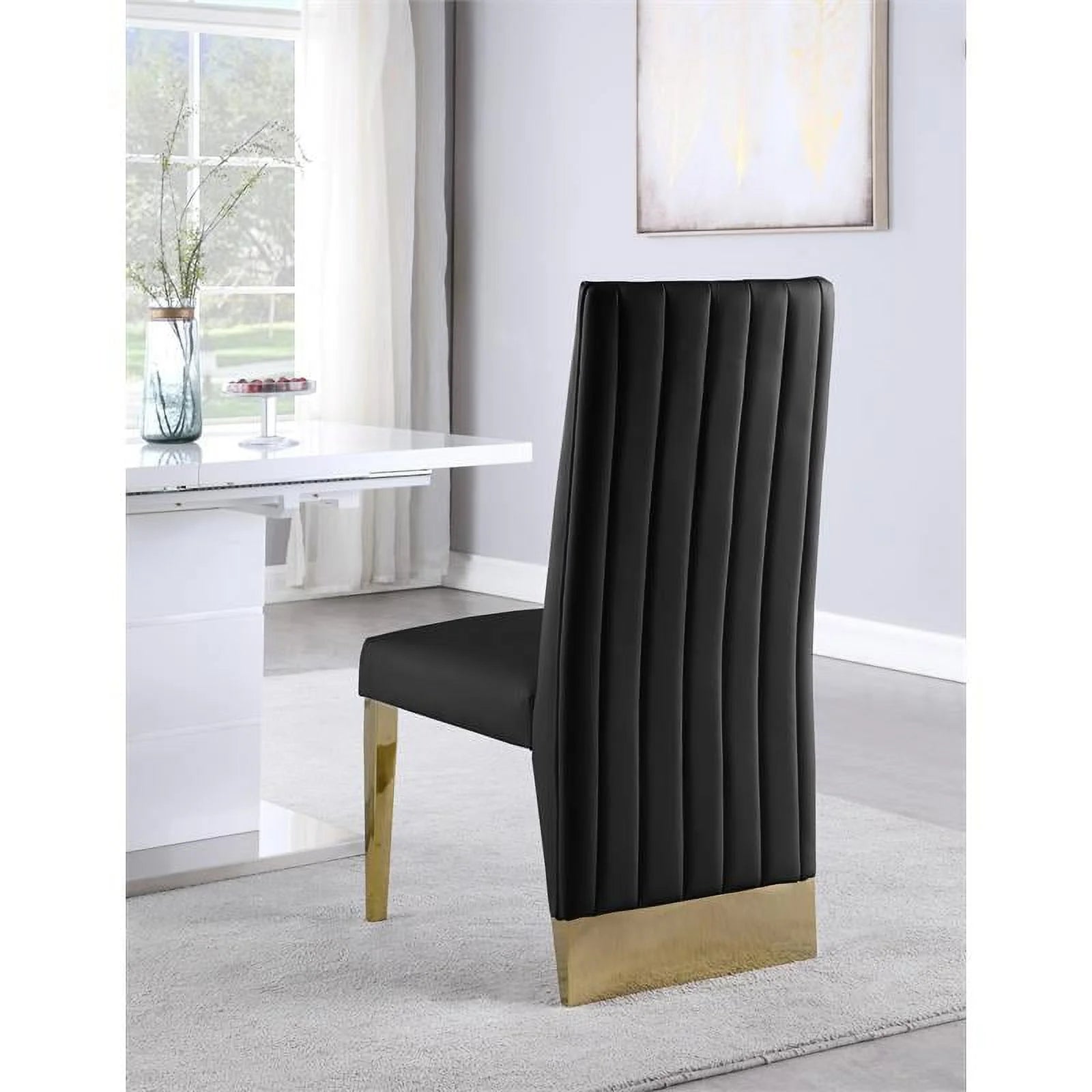 Black Dining Chair Set of 2 C5136