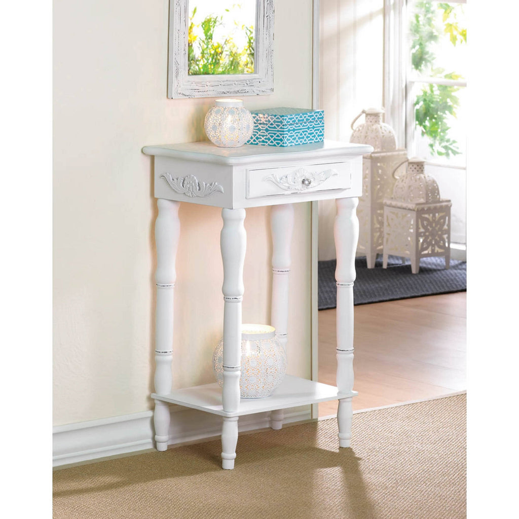 Black Colonial Carved Side Table O7842