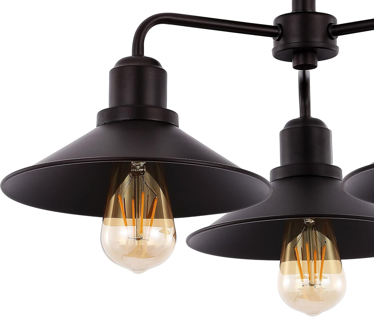 18.5 3-Light Iron Industrial LED Semi Flush Mount C63009