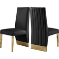 Black Dining Chair Set of 2 C5136