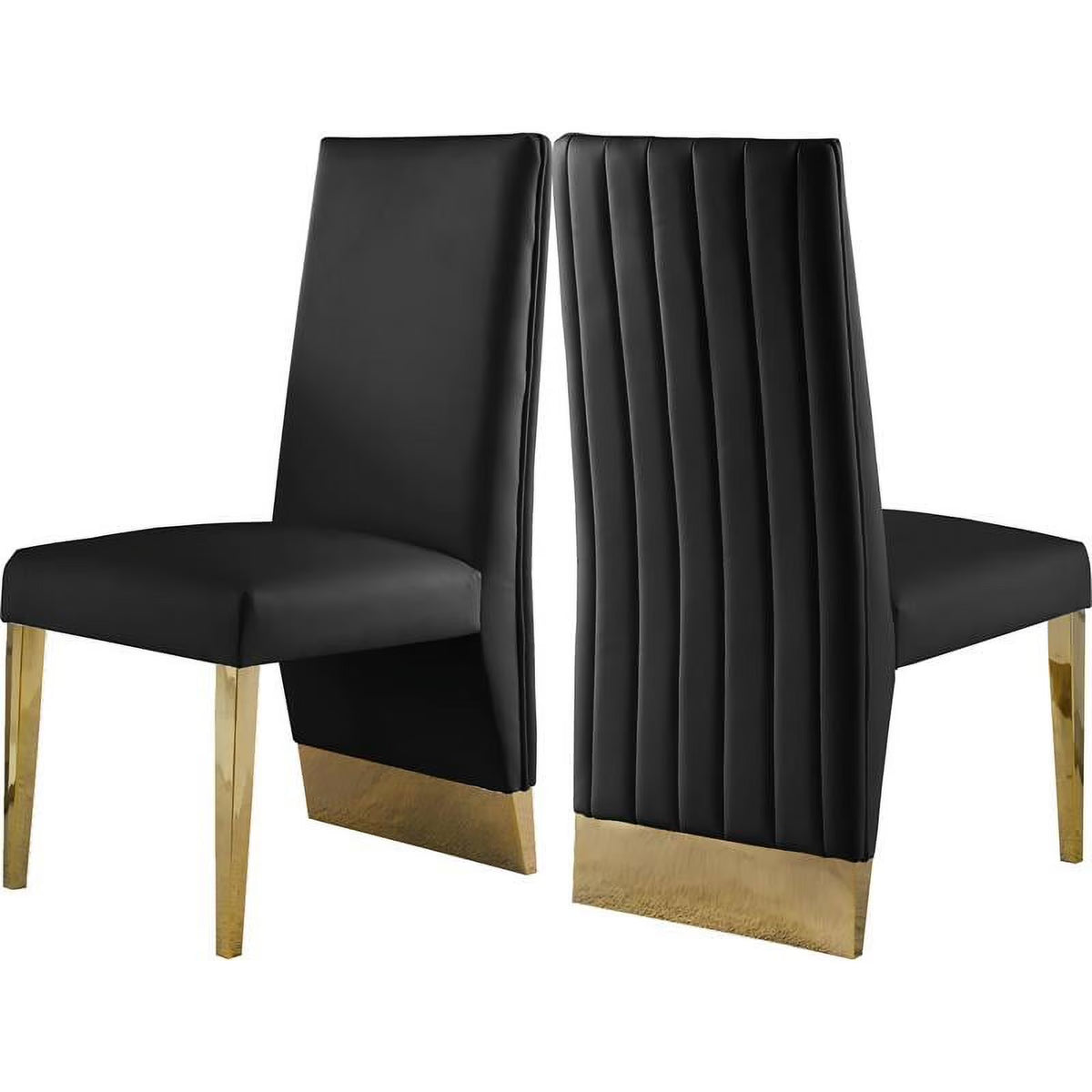 Black Dining Chair Set of 2 C5136