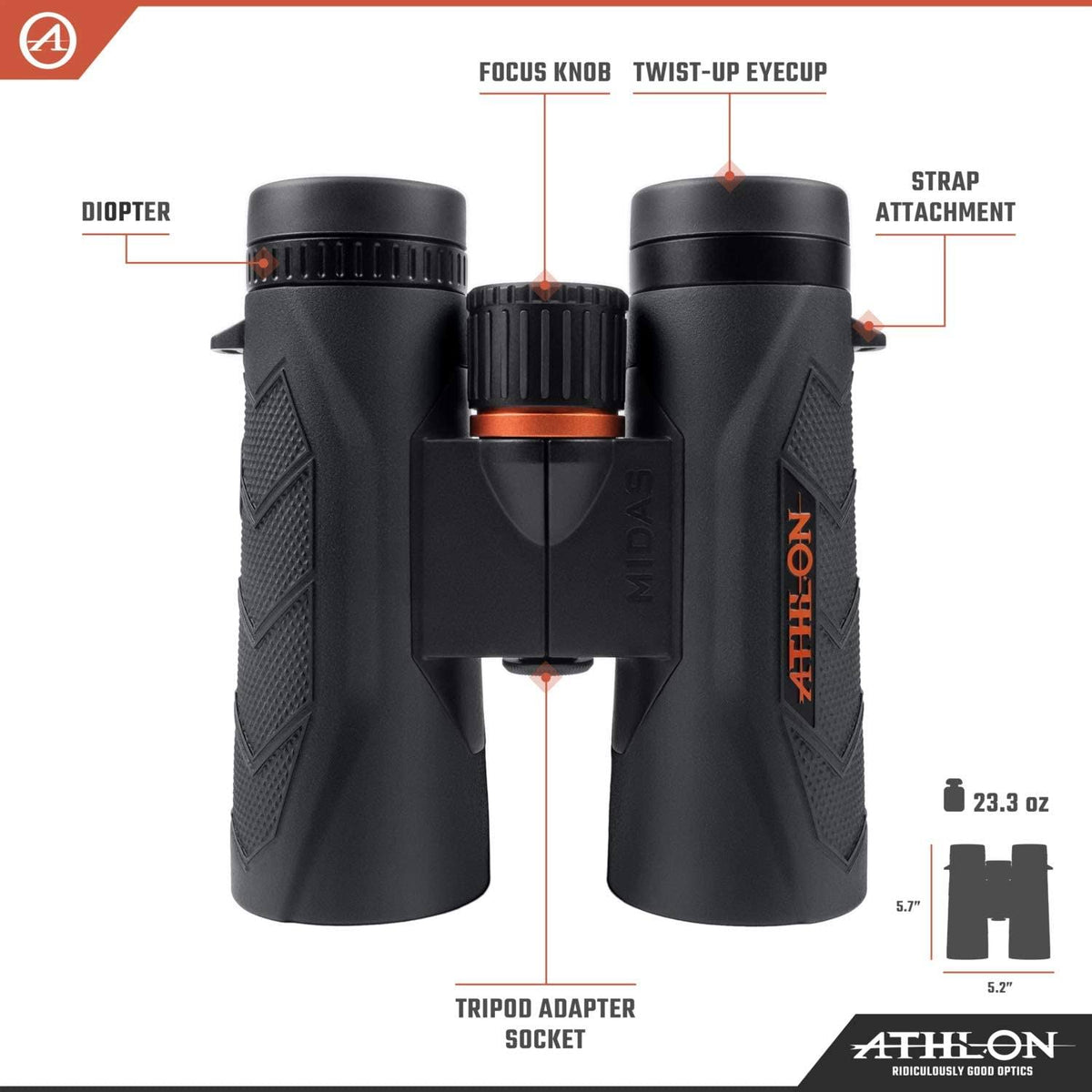 10x50 Midas UHD Binoculars with Lens Cleaning Pen and Cloth Bundle Q4490