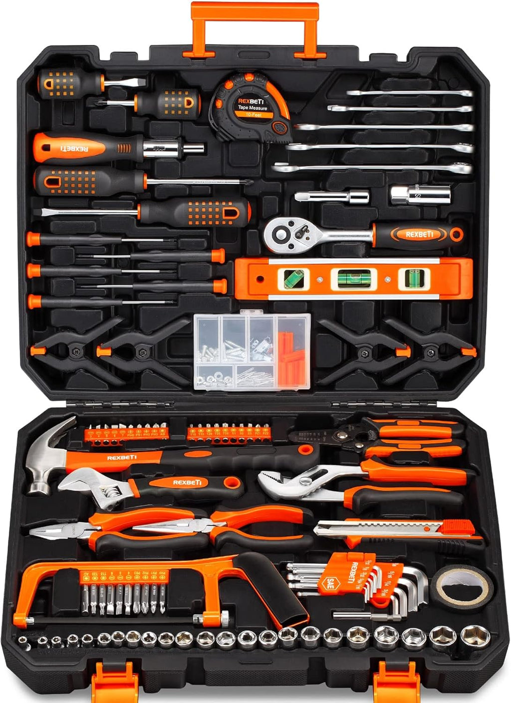 217-Piece Household Tool Kit with Solid Carrying Tool Box B660160