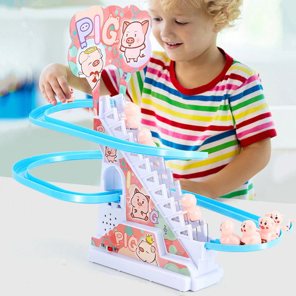 Roller Coaster Piggy Track Toy L48949