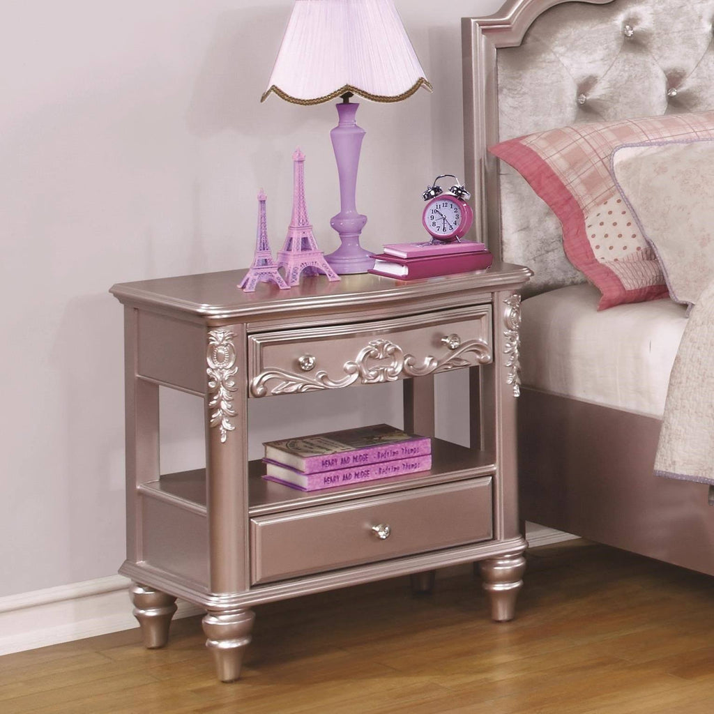 Metallic Lilac Nightstand E567