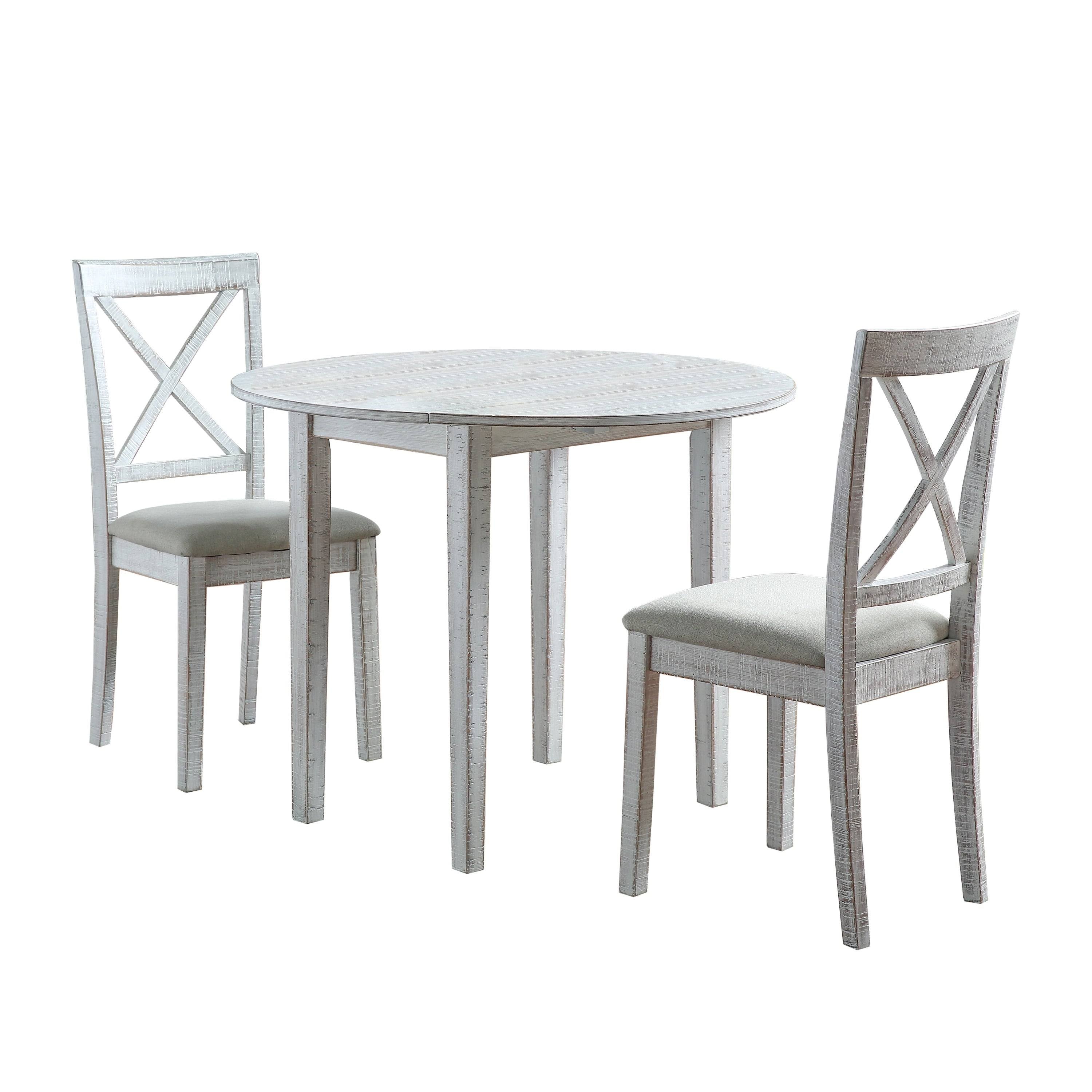 White 3-Piece Dining Set L5996