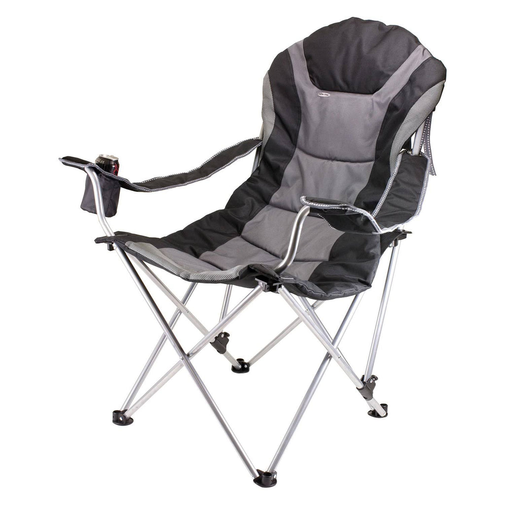Black Reclining Camp Chair T766