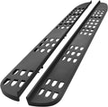 7 Inches Textured Black Powder Running Boards Z570