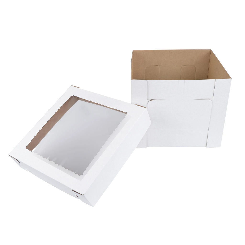 12 x 12 x 10 Inch 60pk Cake Boxes with Window P5399