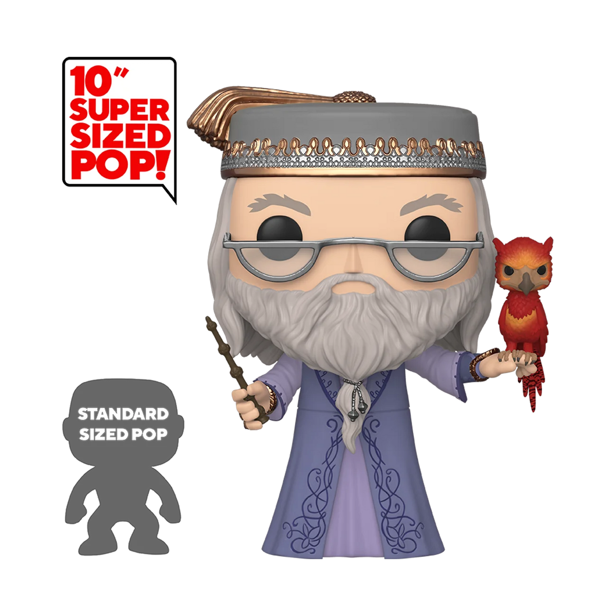 10" Harry Potter Dumbledore w/Fawkes T16303