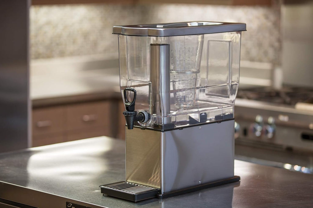 3 Gallon Silver Cold Beverage Dispenser, Pack of 2 B18997