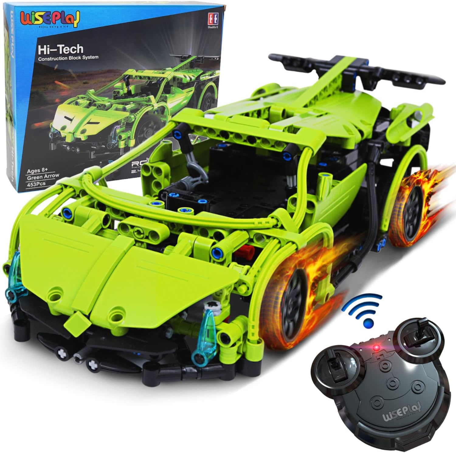Build Your Own RC Car Kit, 453pc Stem Building Sets Z151