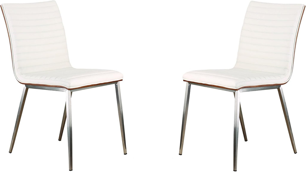 Gray Brushed Stainless Steel Dining Chair C683