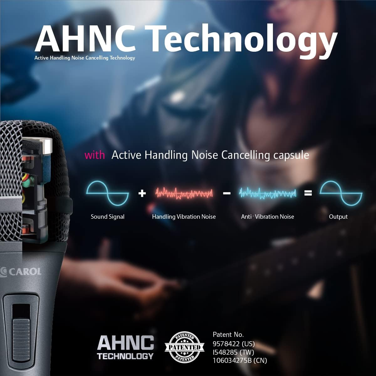 Dynamic Microphone with Super-Cardiod Unidirectional, Slide Potentiometer Switch W797223