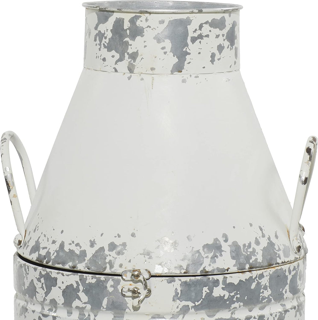White Decorative Milk Can A187665