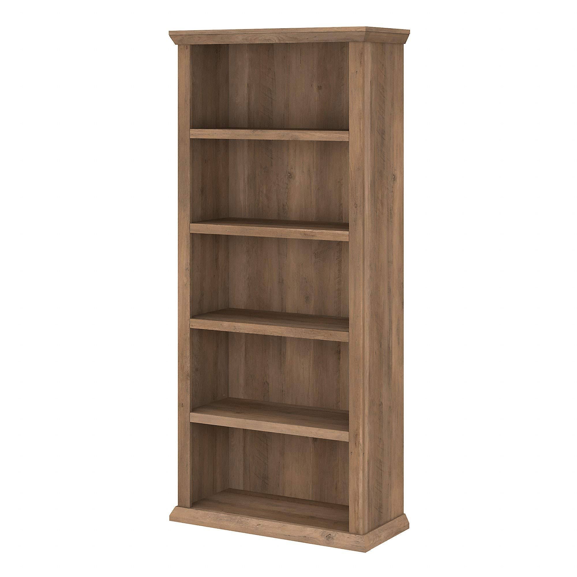 Reclaimed Pine 5 Shelf Bookcase X355