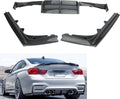 3PCS Rear Bumper Diffuser Carbon Fiber Style R759