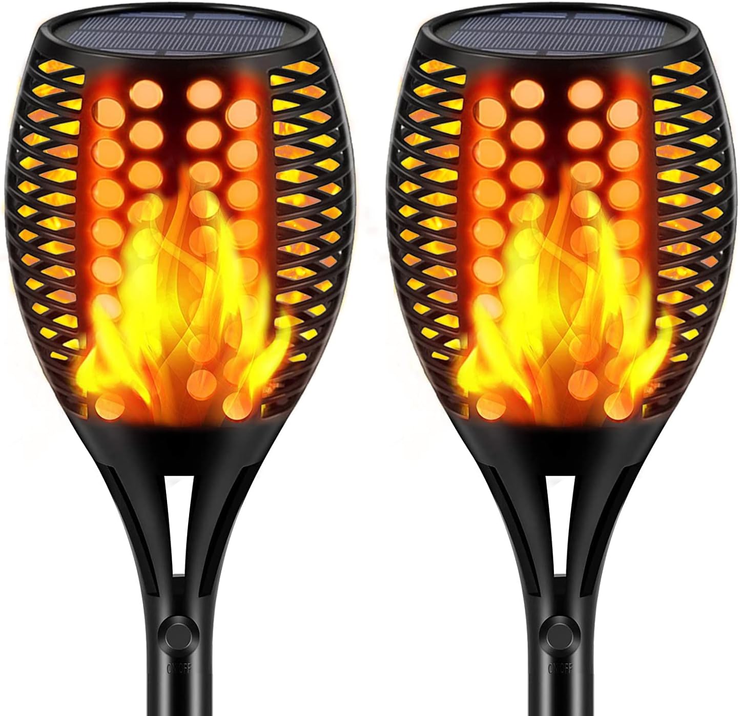 Solar Torch Lights, Waterproof Outdoor Dancing Flames Garden Lights, 43 96 LED O536