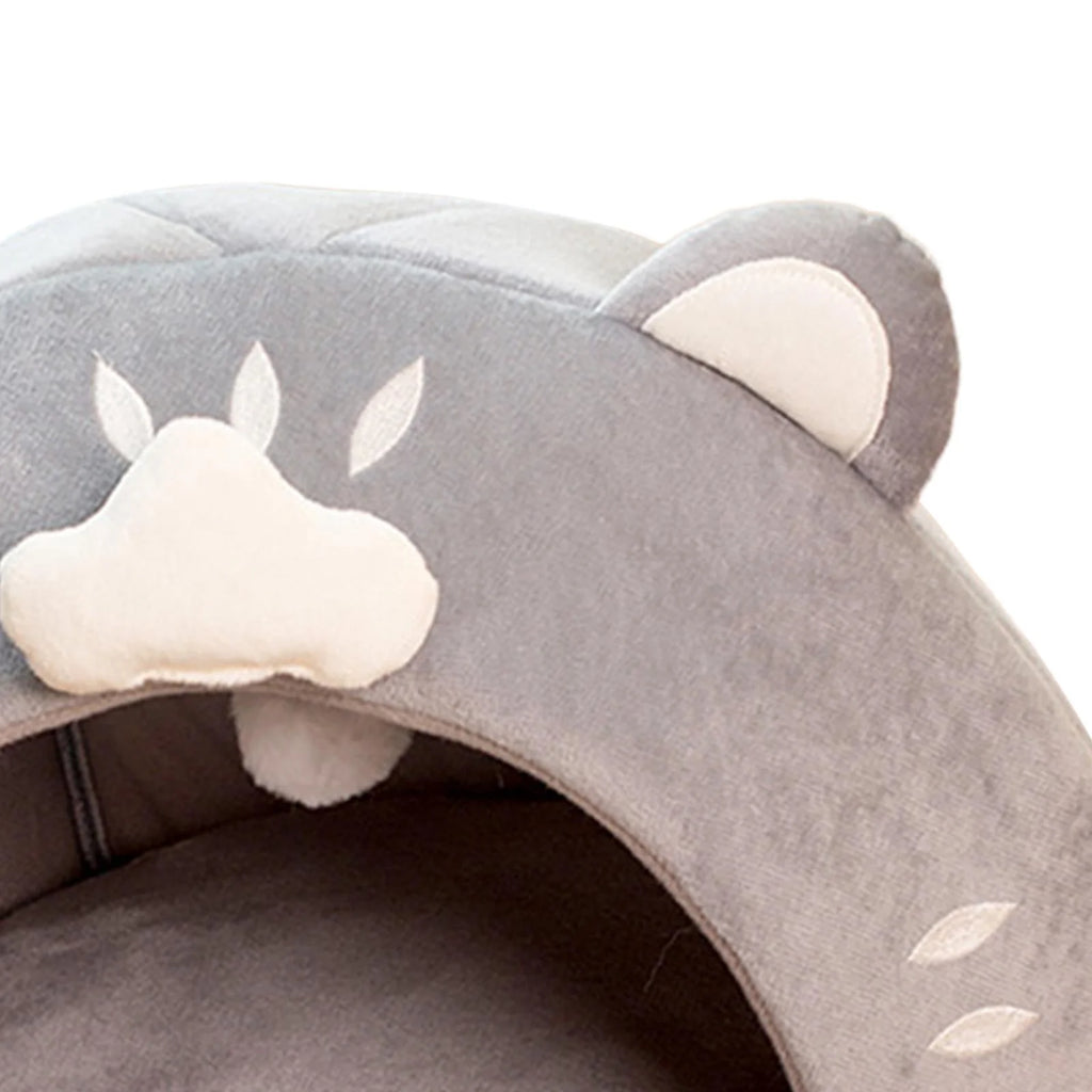 Kittens Cat Bed Covered Cat House with Plush Ball Inner Cushion W825