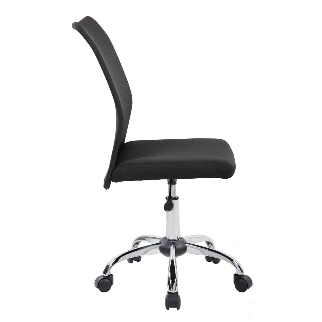 Black Armless Task Chair W670