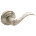 Lifetime Satin Nickel Thick Door Wave Lever Emergency Egress Keyed Entry P443