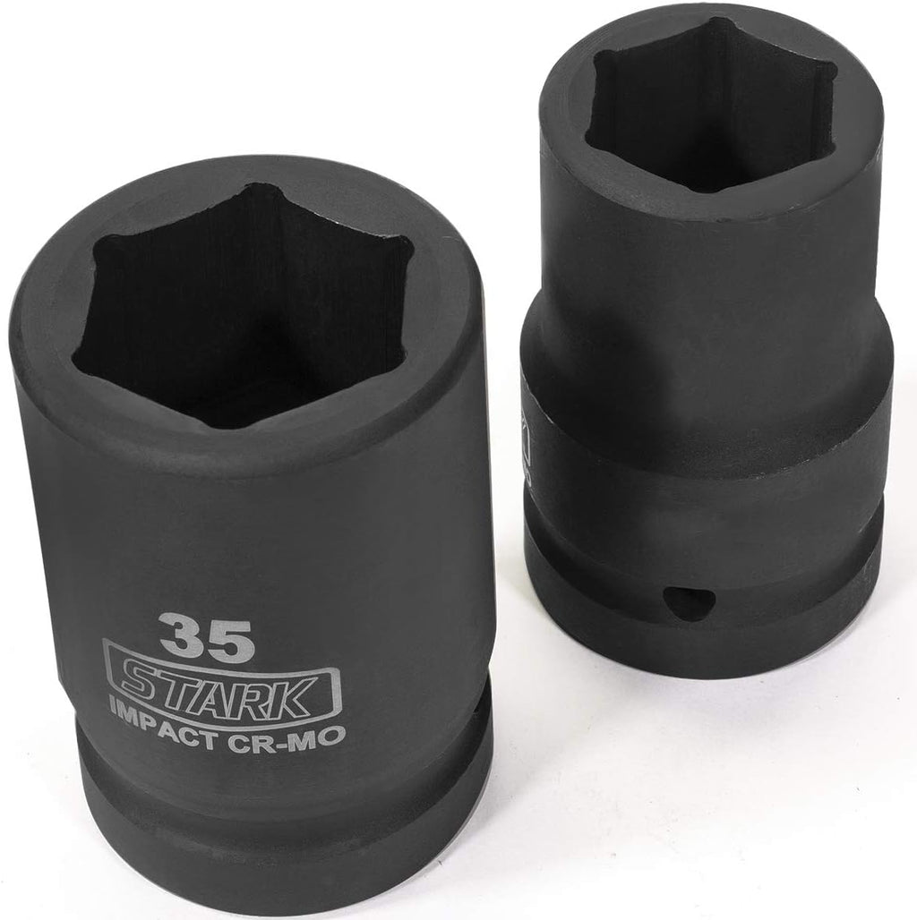 11-piece Impact Socket Set 1-inch Drive Metric & SAE Cr-Mo Steel 6-Point with Carrying Case N70161