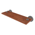 Matte Gray Solid Ironwood Shelf A9532